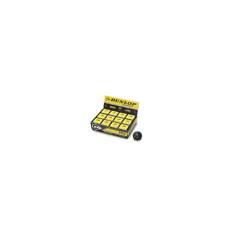 Caja de pelotas Dunlop (Dos puntos amarillos)